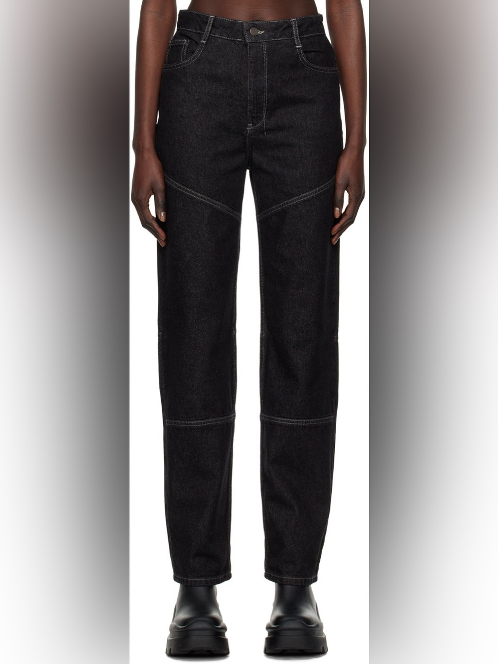 Ksubi Playback Midnight Straight Leg Jeans in Black